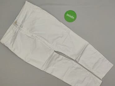 czarne spodnie z białą nitką: Spodnie materiałowe damskie, rozmiar M — 2