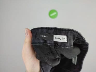 czarne spodnie z dziurami sinsay: Jeans for women, size XS — 5