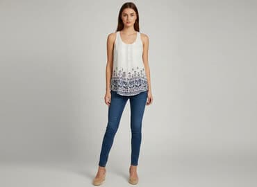 hm bluzki z krótkim rękawem: F&F, Bluzka damska, rozmiar S — 6