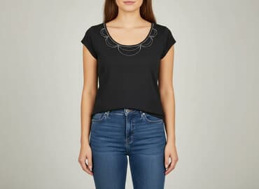 koszulka na ramiączkach jedwabna: Marks & Spencer, T-shirt damski, rozmiar XL — 7