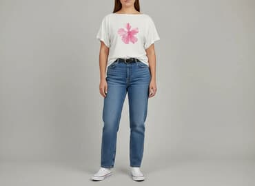 shein oversized t shirty: Shein, T-shirt damski, rozmiar XL — 1