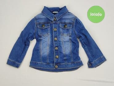koszula button down: Children's jeans jacket, 1.5-2 years, 86-92 cm, F&F, condition - Perfect — 2