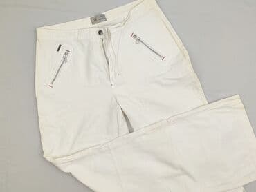 spodnie woskowane białe: WalG, Spodnie materiałowe damskie — 1