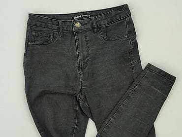 czarne jeansy pull: Cropp, Jeansy damskie, rozmiar S — 1
