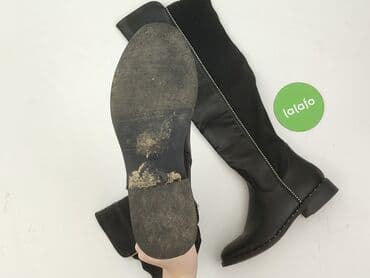 nieprzemakalne ocieplane buty zimowe z wysokimi cholewami: Kozaki damskie, rozmiar 38 — 4