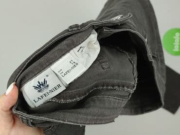 szare szerokie jeansy: Jeansy damskie, rozmiar S — 4