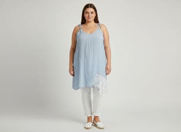 sukienki plażowe plus size: Janina, Sukienka damska, rozmiar 4XL — 6
