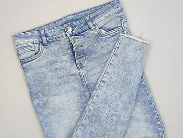 jeans wysoki stan: Jeansy damskie, rozmiar L — 1
