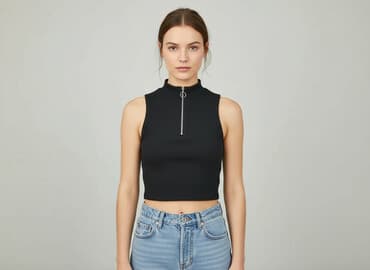 bluzki prazkowane: Top damski, rozmiar S — 5