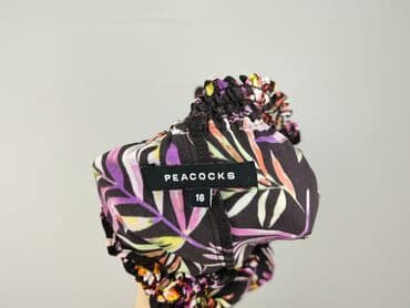 czarna sukienka i creepersy: Peacocks, Sukienka damska, rozmiar 2XL — 4