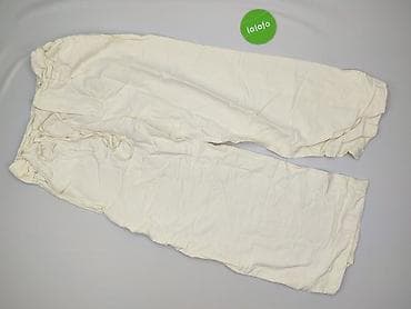 kremowe dresy: Spodnie materiałowe damskie, rozmiar One size — 2