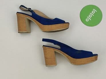 jakie buty do srebrnej sukienki: Sandały damskie, 37 — 3