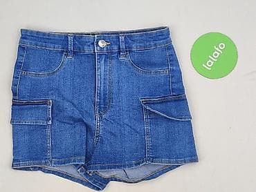 cargo crop: DENIM JEANS, Szorty damskie, rozmiar S — 2