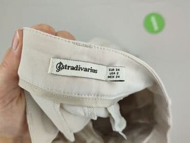 jeansy ze średnim stanem stradivarius: Stradivarius, Spodnie materiałowe damskie, rozmiar XS — 4