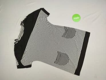 biała bluzka w czarne paski: Sukienka damska, rozmiar L — 3