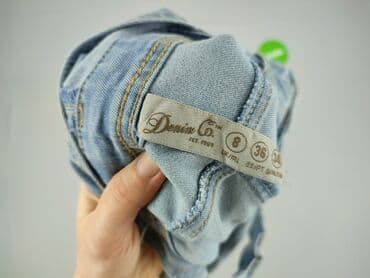 patchworkowe jeansy: Denim Co, Ogrodniczki damskie, S — 4