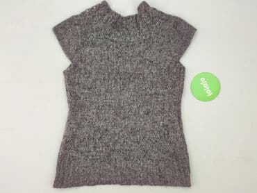 sweter piórkowy na drutach: Sweter damski, rozmiar S — 3