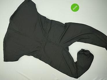 wool: Czarny damski kombinezon z krótkim rękawem, rozmiar XL. - Fason — 3
