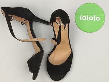 steve madden sandały czarne: H&M, Sandały damskie, rozmiar 37 — 3