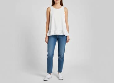 cropp bluzki z krótkim rękawem: Top damski, rozmiar L — 8