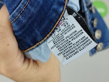 dżinsy z wysokim stanem czarne: Fashion Jeans, Szorty damskie, L — 5