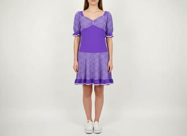 sukienka fioletowa zara: Sukienka damska, rozmiar S — 6