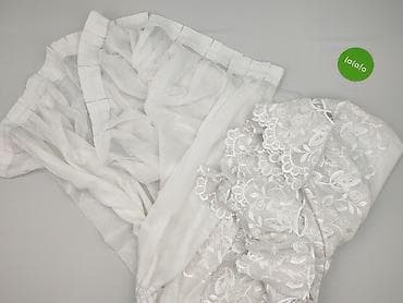 All for country house and garden: Biała firana żakardowa z haftem – elegancka dekoracja okienna - — 3