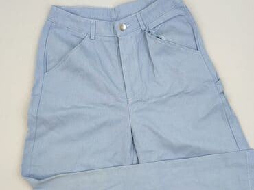 biale szerokie jeansy: Shein, Spodnie materiałowe damskie, rozmiar S — 1