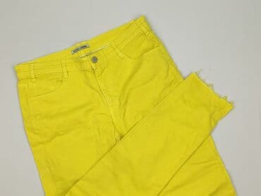 biale szerokie jeansy: Jeansy damskie, rozmiar L — 1