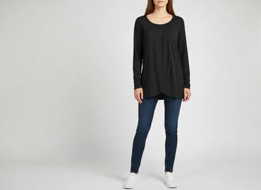 bluzki basic z długim rękawem: Esmara, Bluzka damska, rozmiar S — 7