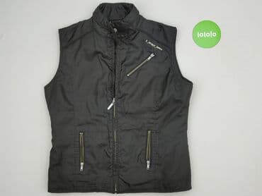 płaszcz pikowany: Męska kamizelka pikowana bez rękawów, czarna - Model: S_SPIRIT_2003 - — 2