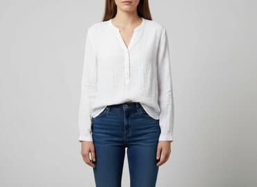 biala bluzka z dlugim rekawem: Street One, Bluzka damska, rozmiar S — 7