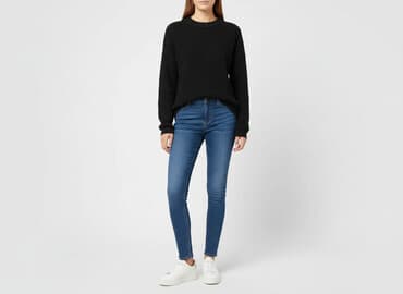 kurt cobain sweter w paski: Noisy May, Sweter damski, M — 7