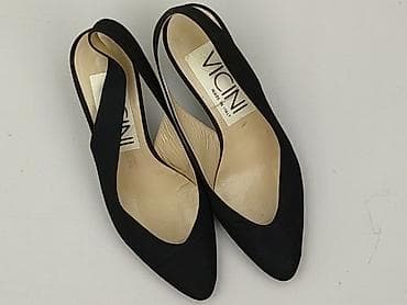 Czółenka damskie VICINI Made in Italy - Model: slingback z odkrytą