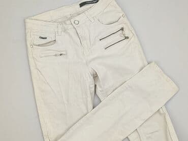 kremowe jeansy: Jeansy damskie, rozmiar M — 1