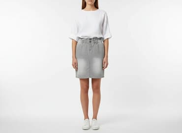 jeansy paper bag reserved: Spódnica damska, rozmiar M — 7