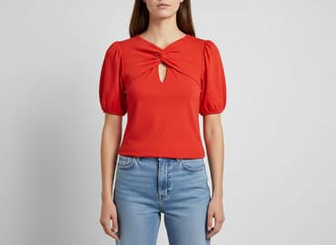 bluzki wyszczuplające sylwetkę: Gina Tricot, Top damski, rozmiar L — 8