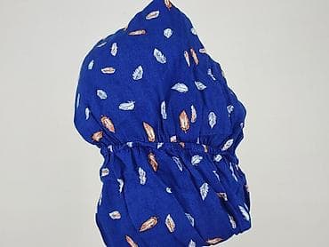 solar moda damska: Kombinezon damski bez rękawów w kolorze kobaltowym, we wzór piórek — 6