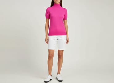 bluzka do różowych spodni: Golf damski, rozmiar S — 5