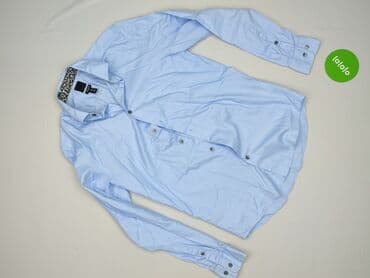 niebieska bluza hm: H&M, Koszulа dla mężczyzn, rozmiar S — 2