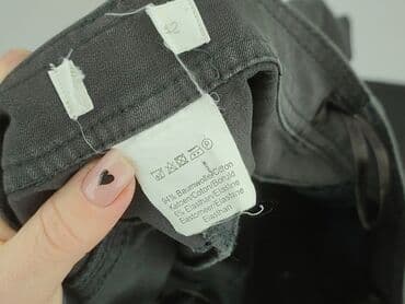 deichmann srebrne buty: Spodnie materiałowe damskie, rozmiar L — 4