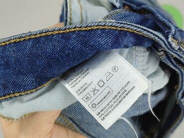 hm krótkie spodenki dzins low waist: H&M, Szorty damskie, rozmiar S — 5