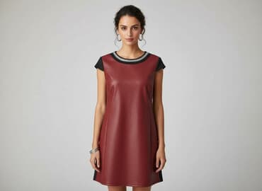 koszula damska z eko skóry: Women`s dress, size S — 1