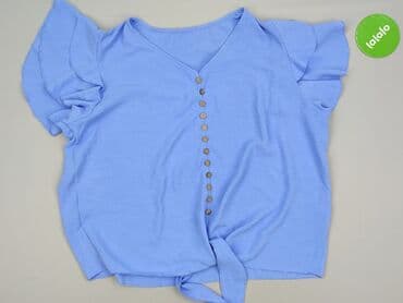 niebieska satynowe bluzki: Bluzka damska, rozmiar M — 2