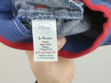 spodnie woskowane pull and bear: Denim pants, Disney, 6-9 months, condition - Perfect — 4