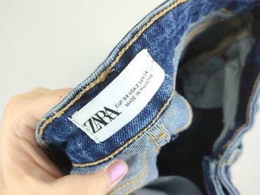 czarne spodnie damskie stradivarius: Zara, Jeansy damskie, rozmiar XS — 4