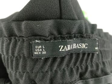 zara spodnie z imitacji skóry: Zara, Spodnie materiałowe damskie, rozmiar L — 4