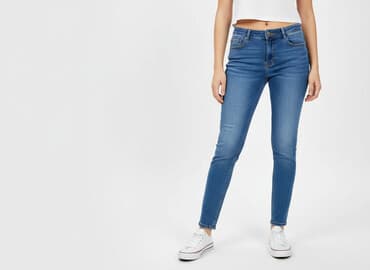 jeans slim mom fit: Jeansy damskie, rozmiar S — 6