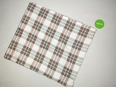house dla dzieci: Koc/pled w kratę – unisex - Klasyczny wzór tartan: biel z akcentami — 2