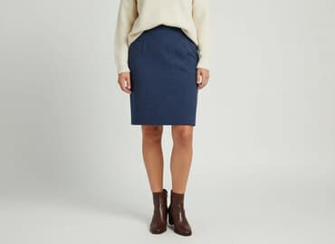 niebieska spódnice plisowane: Spódnica damska, 2XL — 6